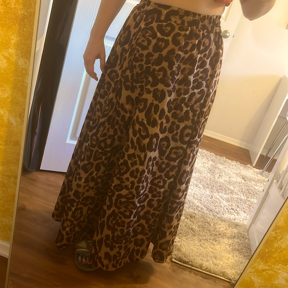 Leopard Maxi Skirt